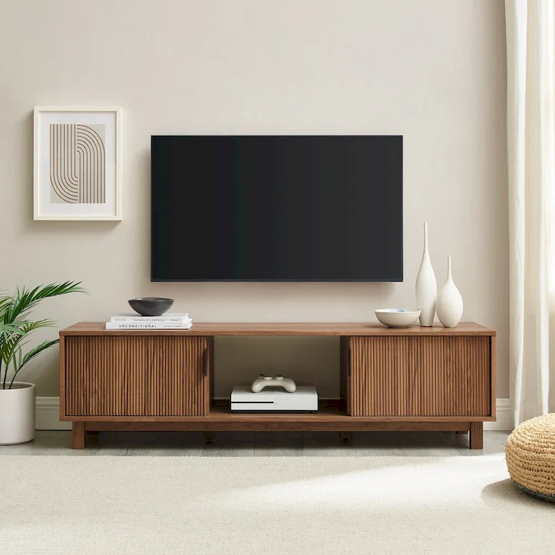 Middlebrook Designs Modern Fluted-Door TV Stand