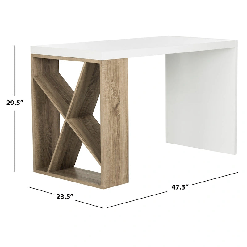 Bureau de rangement laqué de style scandinave moderne