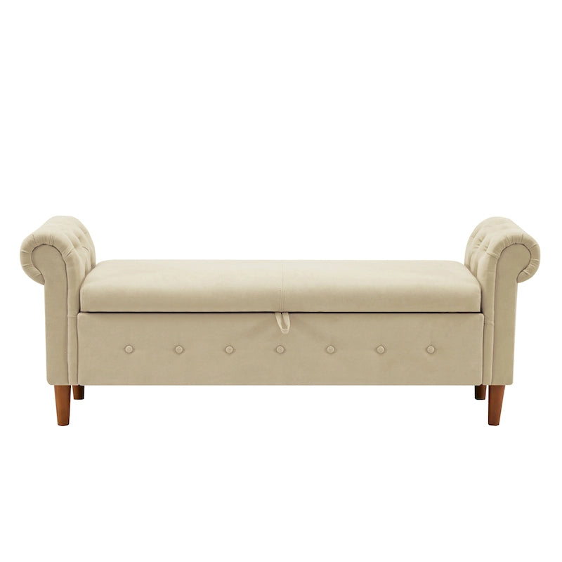 Banc coffre rectangulaire multifonction - 24,1 H x 22,1 L x 63 P