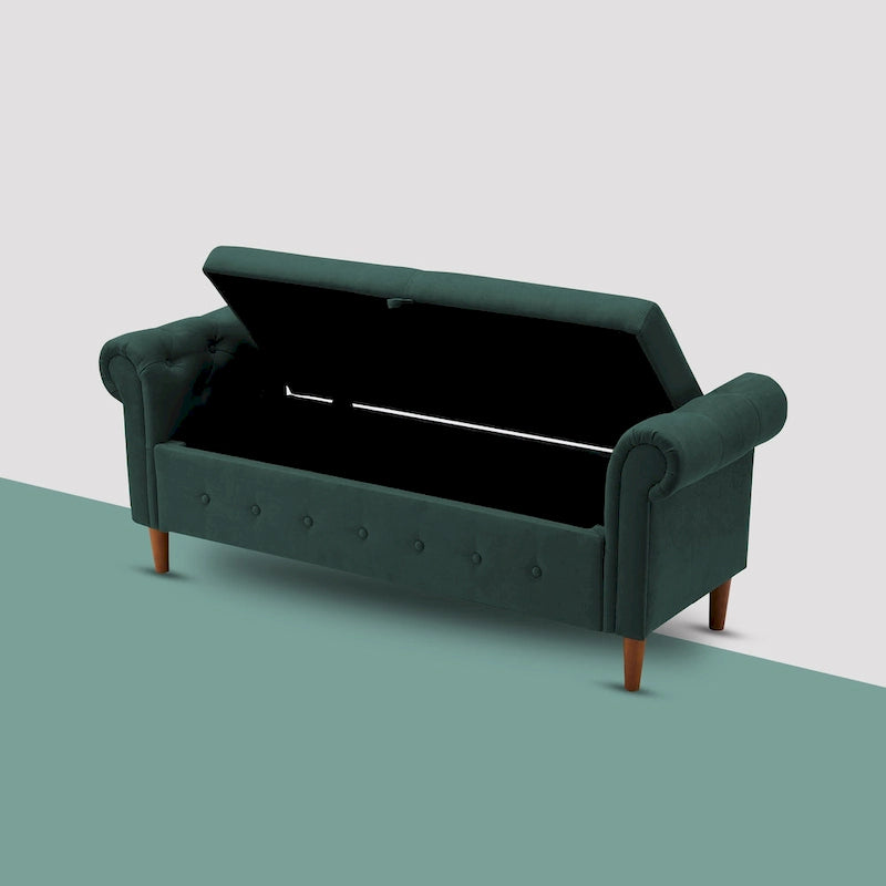 Banc coffre rectangulaire multifonction - 24,1 H x 22,1 L x 63 P