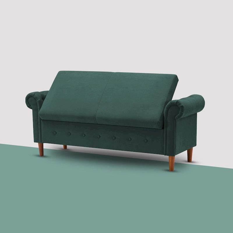 Banc coffre rectangulaire multifonction - 24,1 H x 22,1 L x 63 P