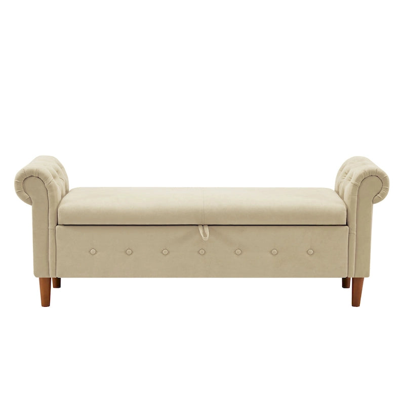 Banc coffre rectangulaire multifonction - 24,1 H x 22,1 L x 63 P