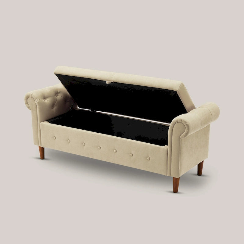 Banc coffre rectangulaire multifonction - 24,1 H x 22,1 L x 63 P