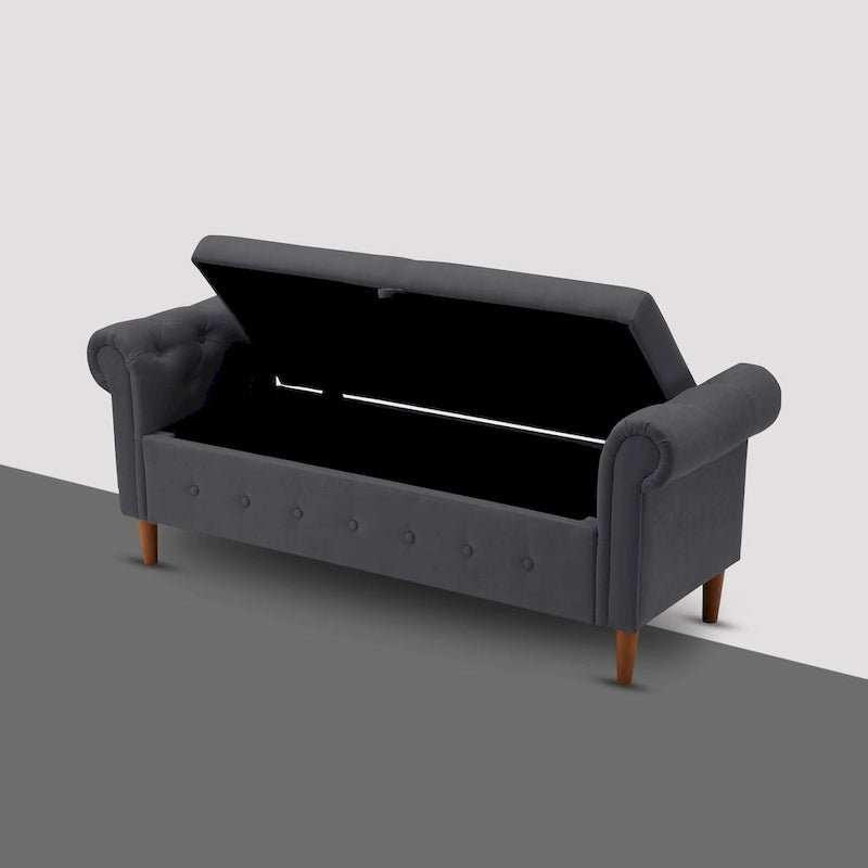 Banc coffre rectangulaire multifonction - 24,1 H x 22,1 L x 63 P
