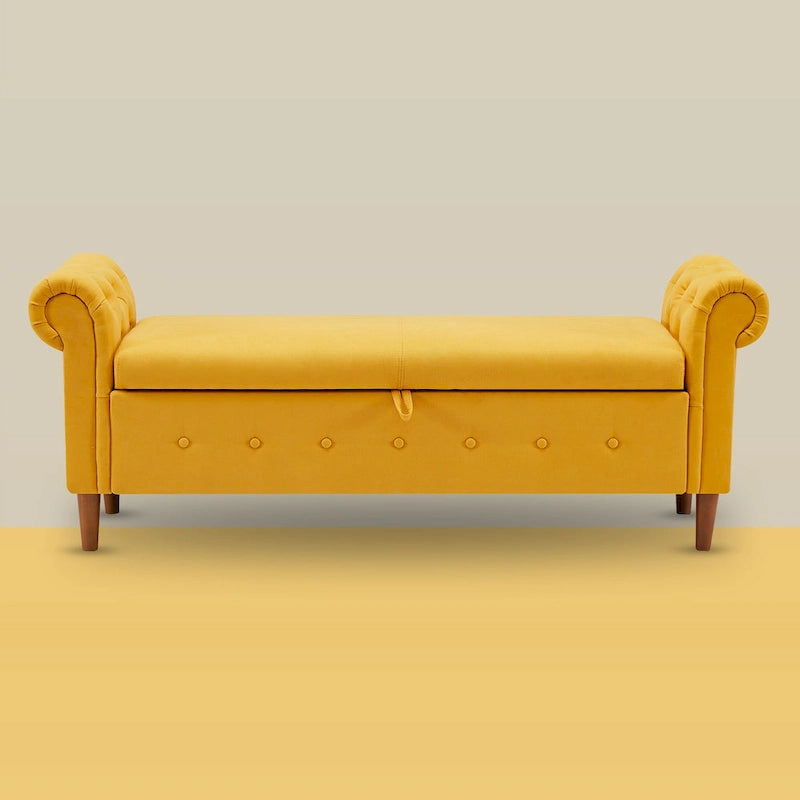Banc coffre rectangulaire multifonction - 24,1 H x 22,1 L x 63 P