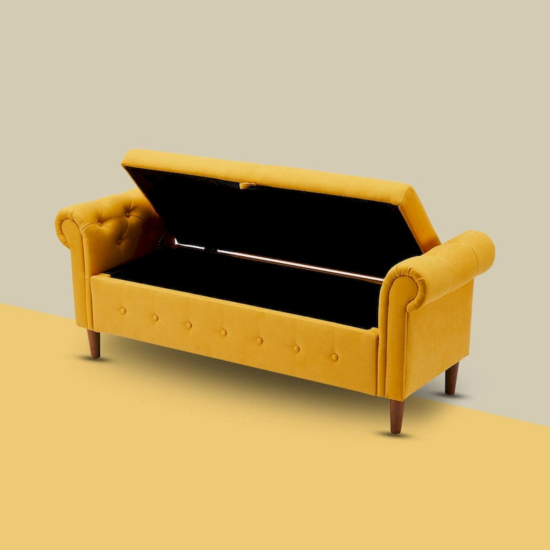 Banc coffre rectangulaire multifonction - 24,1 H x 22,1 L x 63 P