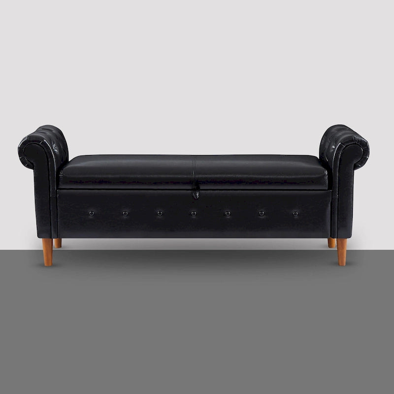 Banc coffre rectangulaire multifonction - 24,1 H x 22,1 L x 63 P