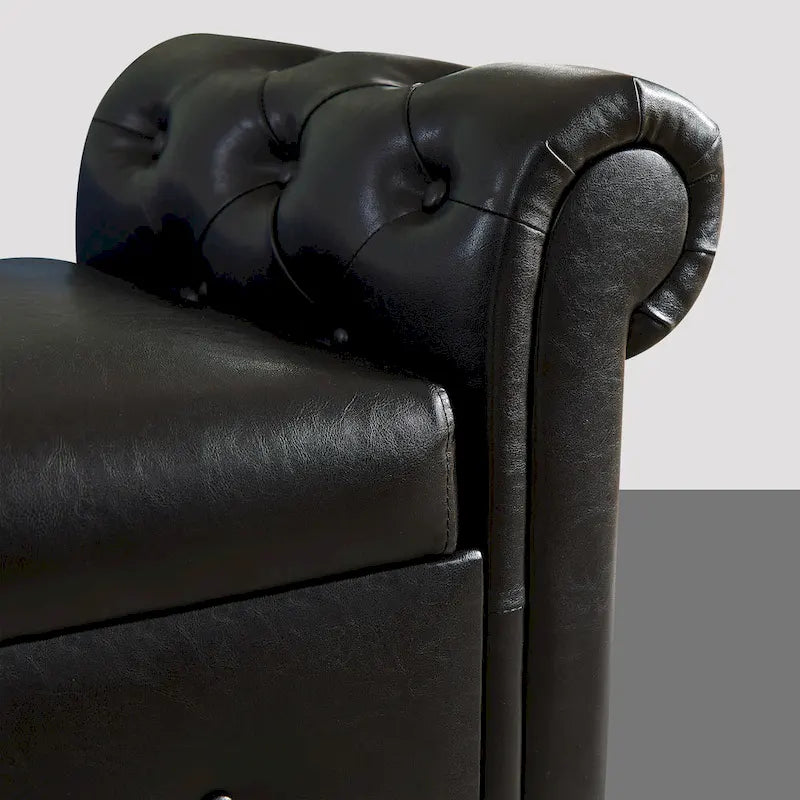 Banc coffre rectangulaire multifonction - 24,1 H x 22,1 L x 63 P