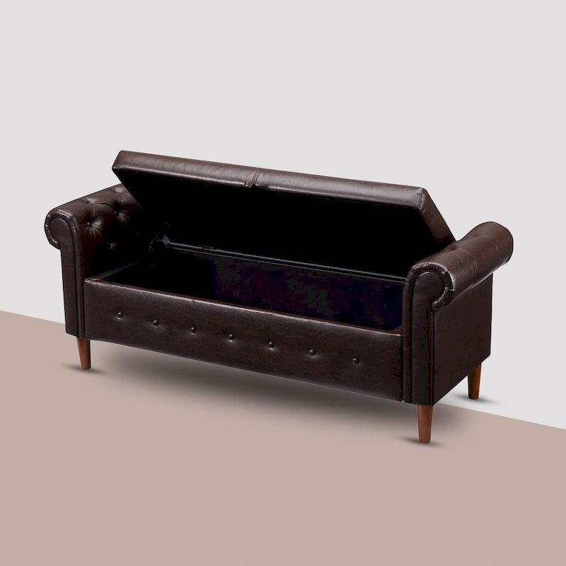 Banc coffre rectangulaire multifonction - 24,1 H x 22,1 L x 63 P