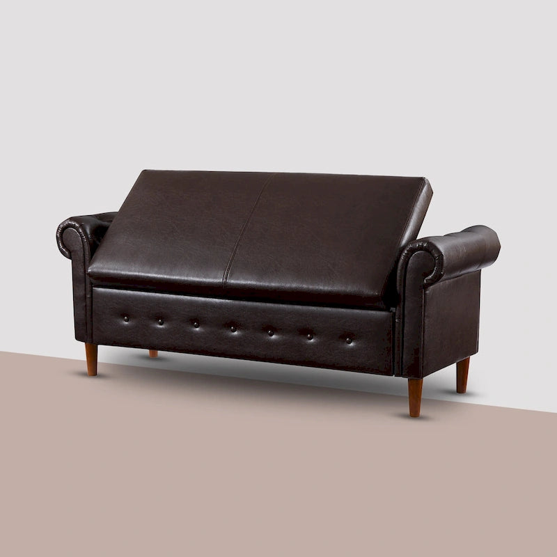 Banc coffre rectangulaire multifonction - 24,1 H x 22,1 L x 63 P