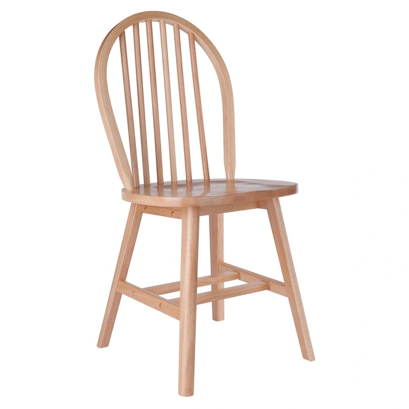 Ensemble de 2 chaises Windsor, naturel