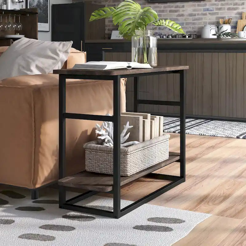 Table d'appoint de 32 pouces de long (avec étagère inférieure)