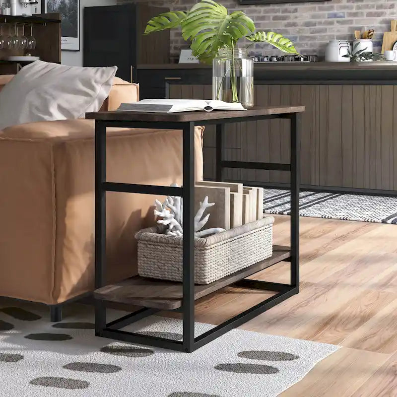 Table d'appoint de 32 pouces de long (avec étagère inférieure)