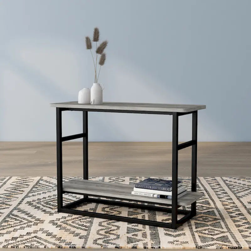 Table d'appoint de 32 pouces de long (avec étagère inférieure)