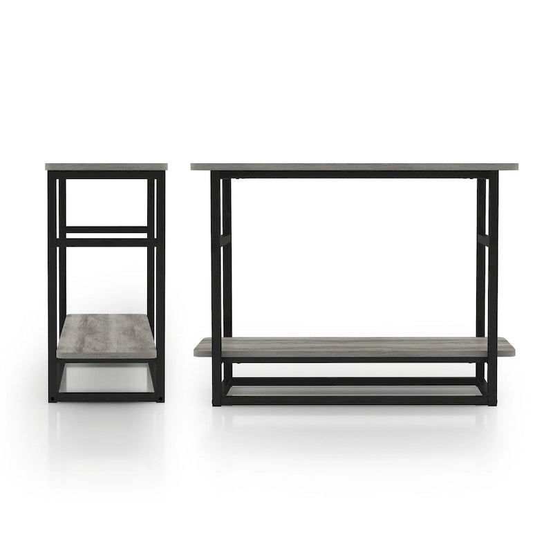 Table d'appoint de 32 pouces de long (avec étagère inférieure)
