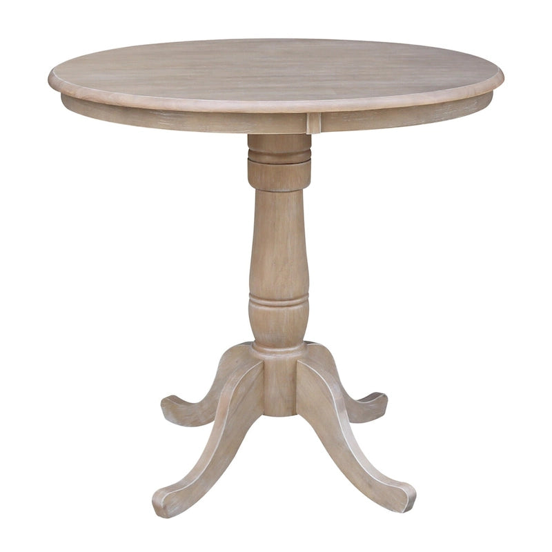 Table ronde à pied central