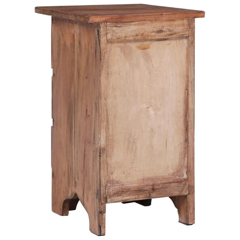 Table de chevet en bois massif acajou