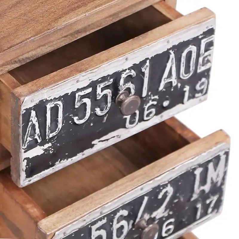 Table de chevet en bois massif acajou