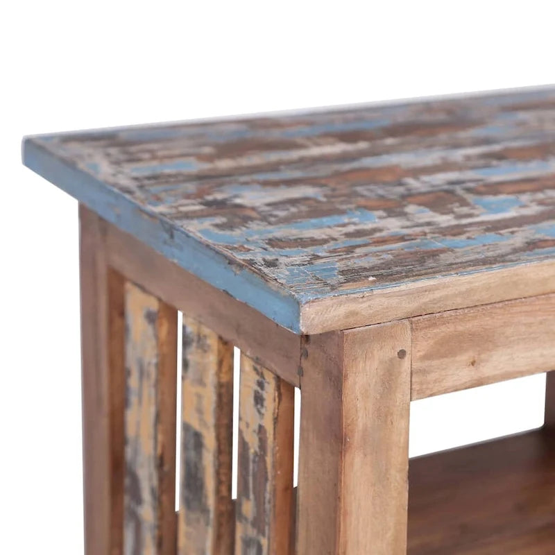 Table de chevet en bois massif acajou