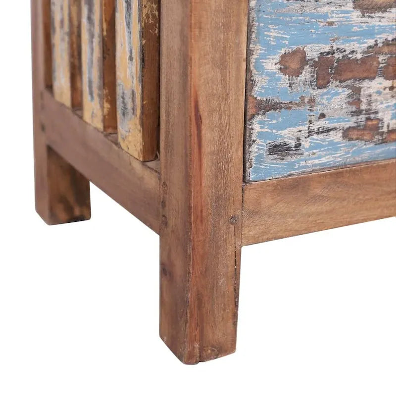 Table de chevet en bois massif acajou