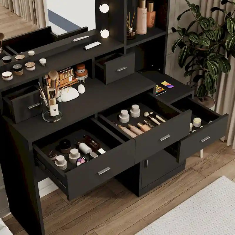 dressing table with drawers