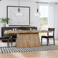 Table à manger rustique en bois massif