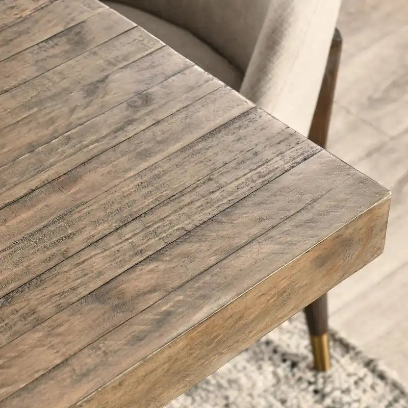 Table à manger rustique en bois massif