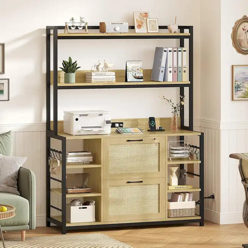 6 Layer File Cabinet Lock Vertical Filing Cabinet Charging Station