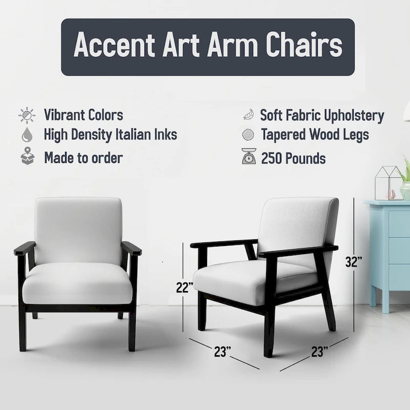Fauteuil d'appoint rembourré de plage - Fauteuil nautique et côtier pour chambre à coucher