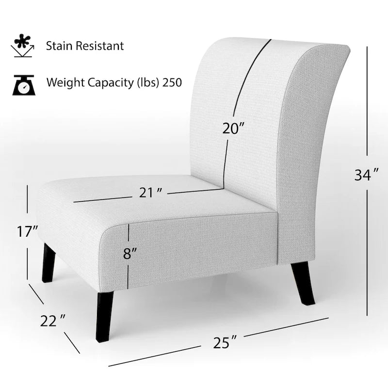 Fauteuil d'appoint rembourré de plage - Fauteuil nautique et côtier pour chambre à coucher
